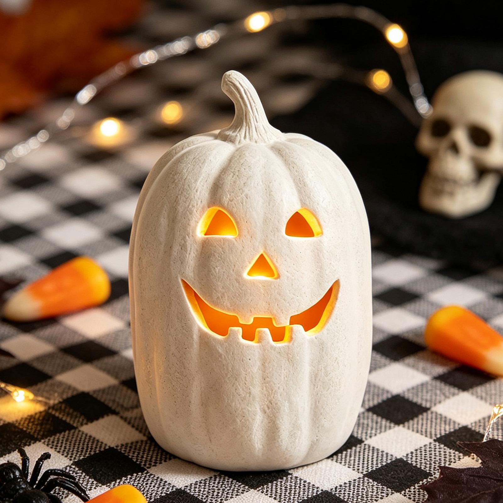 Resin Crafts - Kerajinan Labu Halloween, Lentera Labu Resin