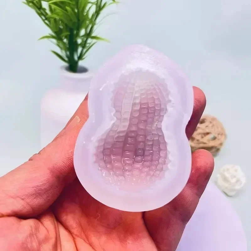 Resin Crafts Diy - 3 Buah Cetakan Silikon Kacang Simulasi