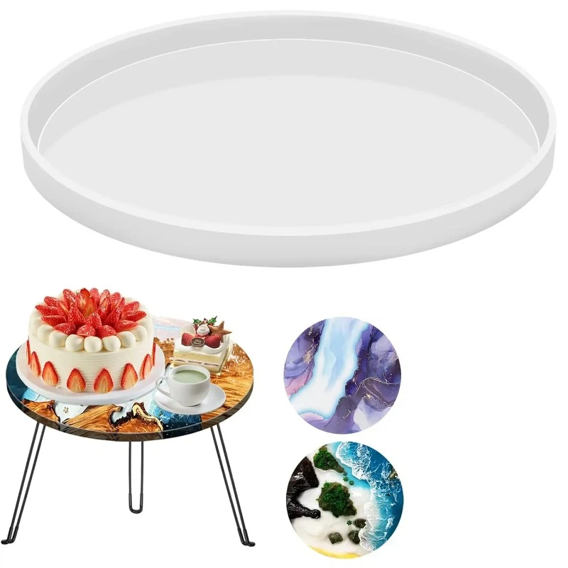 Coaster Mold Round - Cetakan Resin Meja Epoxy Bulat, Cetakan