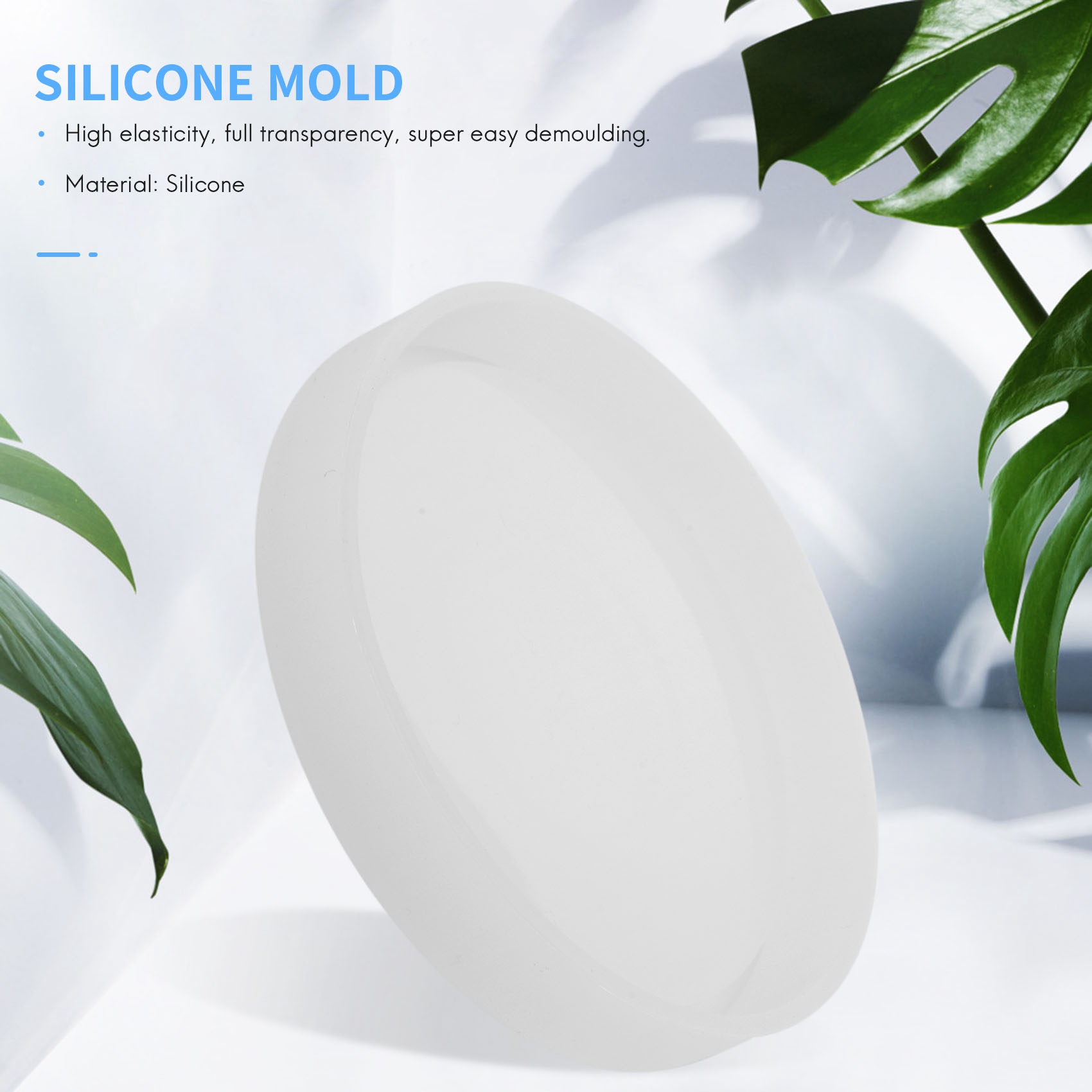 Coaster Mold Round - ABQR 4 Paket Cetakan Silikon Coaster