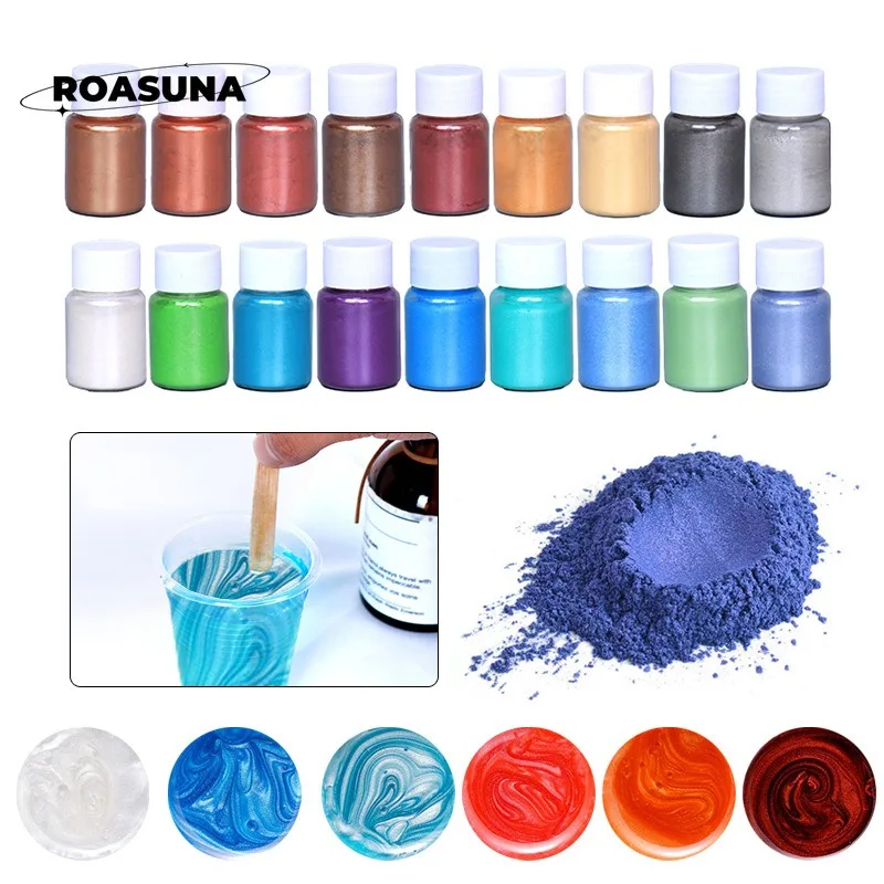 Resin Pigment Set - Bubuk mutiara Mika 24 warna untuk