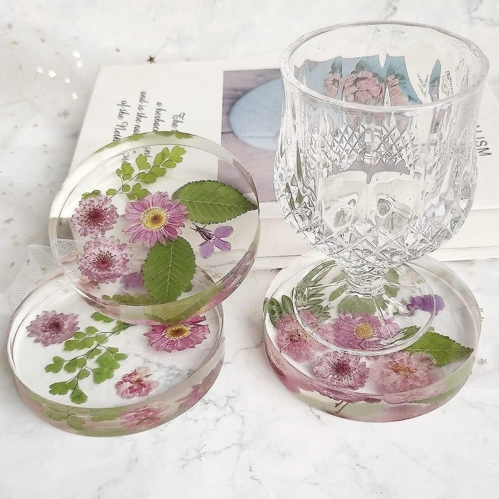 Coaster Mold Round - Cetakan Silikon Coasters Kreatif Sederhana, Cetakan