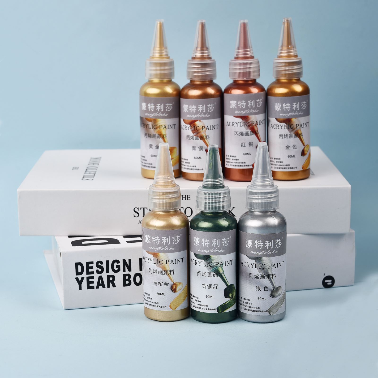 Resin Pigment Set - 7 warna 60ml/botol pigmen seni cat