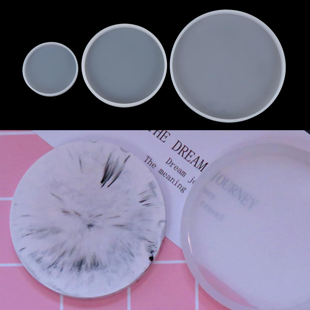 Coaster Mold Round - Cetakan Resin Epoxy Bulat untuk Seni