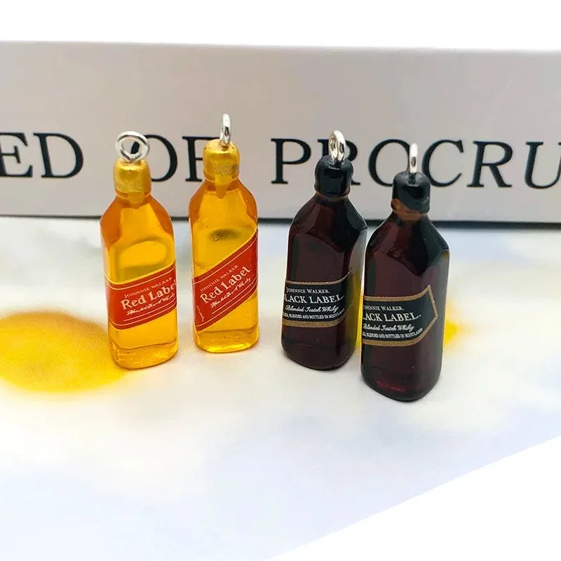 Resin Crafts Diy - 10 Buah Liontin Resin Botol Wine