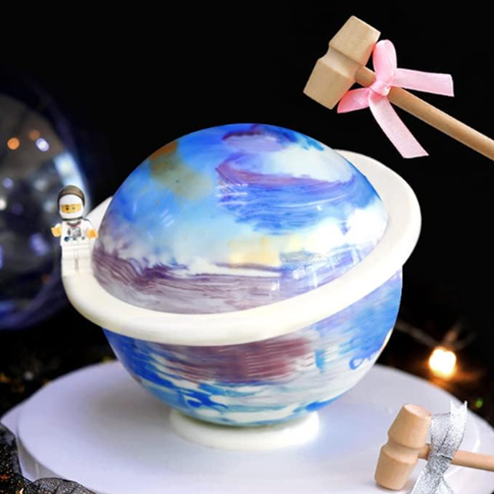 1/3 buah mangkuk belahan bumi  - Coaster Mold Round ulasan dan harga