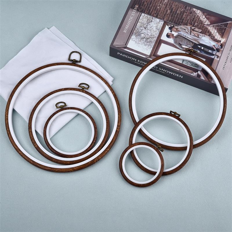 Set Bingkai Lingkaran Bordir W - Wood Ring Blank ulasan dan harga