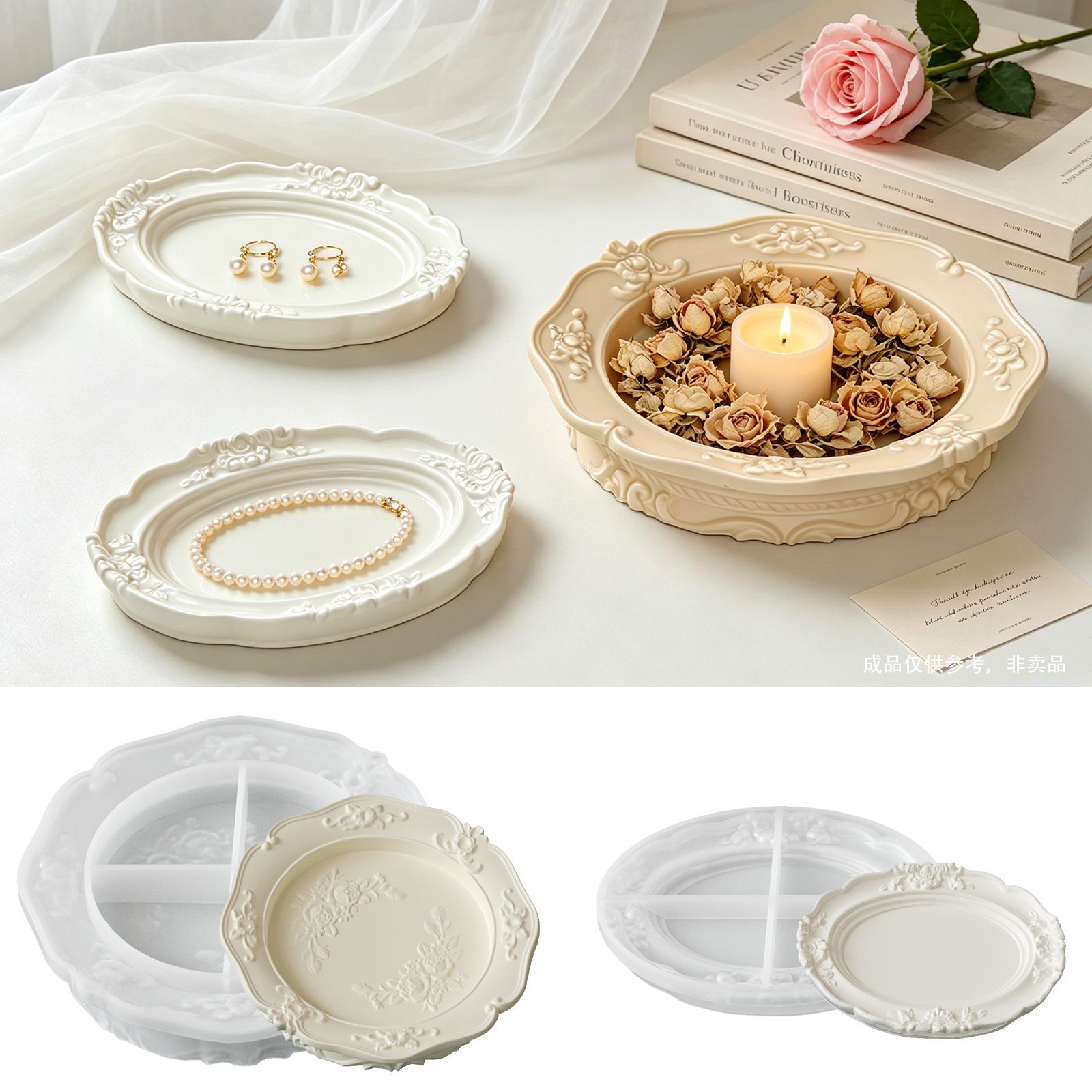 Cetakan Silikon Renda Barok Vi - Coaster Mold Round ulasan dan harga