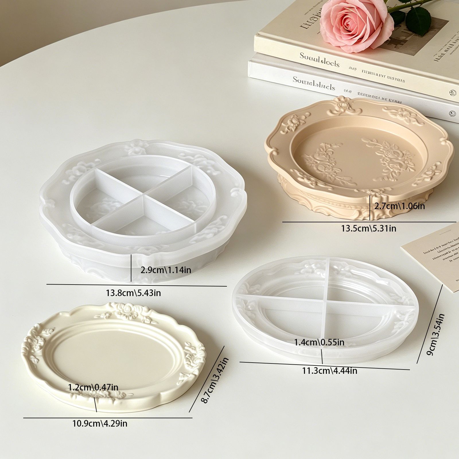 Cetakan Silikon Renda Barok Vi - Coaster Mold Round ulasan dan harga