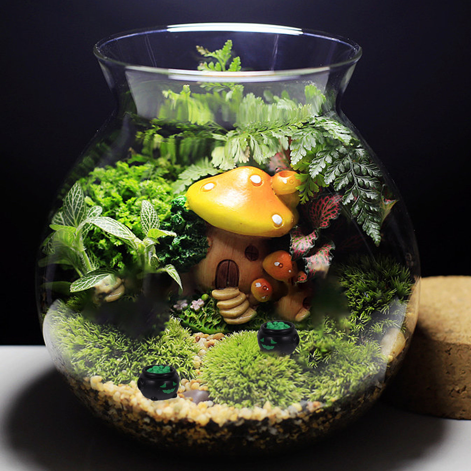 10 Buah Miniatur Kuali Penyihi - Resin Crafts ulasan dan harga