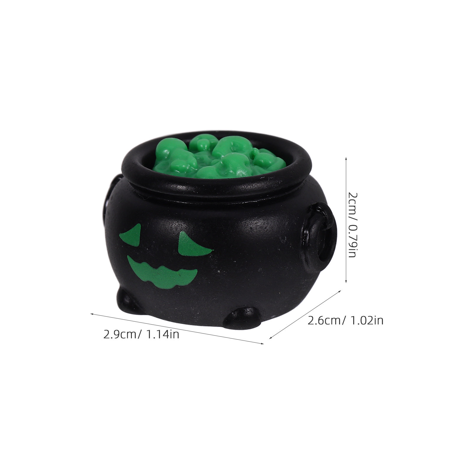 10 Buah Miniatur Kuali Penyihi - Resin Crafts ulasan dan harga