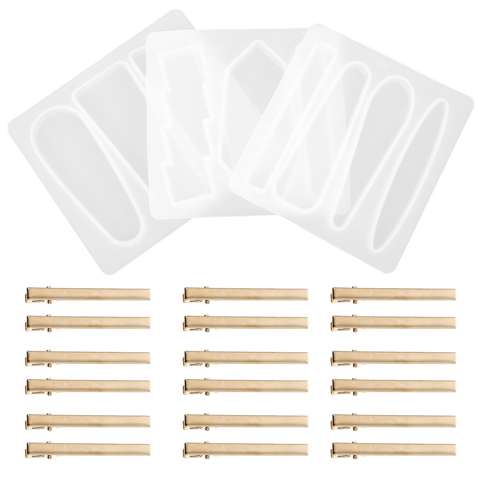 1Set Cetakan Jepit Rambut Sili - Resin Crafts Diy ulasan dan harga