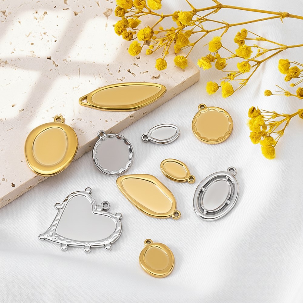 5 pcs + 1 pcs Bezel Charm Pend - Resin Crafts Diy ulasan dan harga