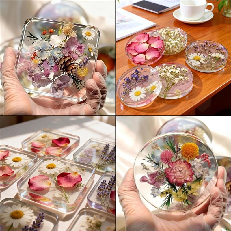 Cetakan Resin Coaster Silikon  - Coaster Mold Round ulasan dan harga