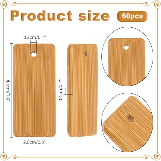 50 buah gantungan kunci Tag ka - Wood Ring Blank ulasan dan harga