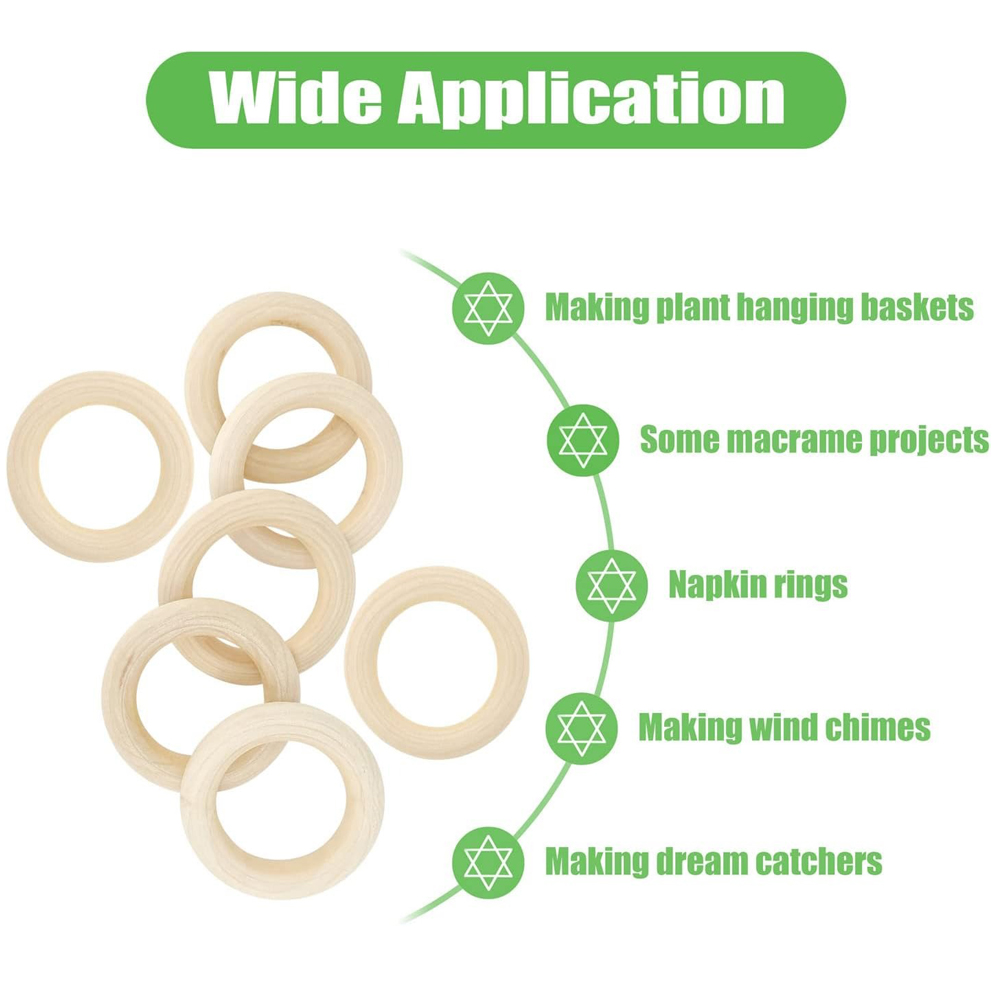 20 Buah Cincin Kayu untuk Kera - Wood Ring Blank ulasan dan harga