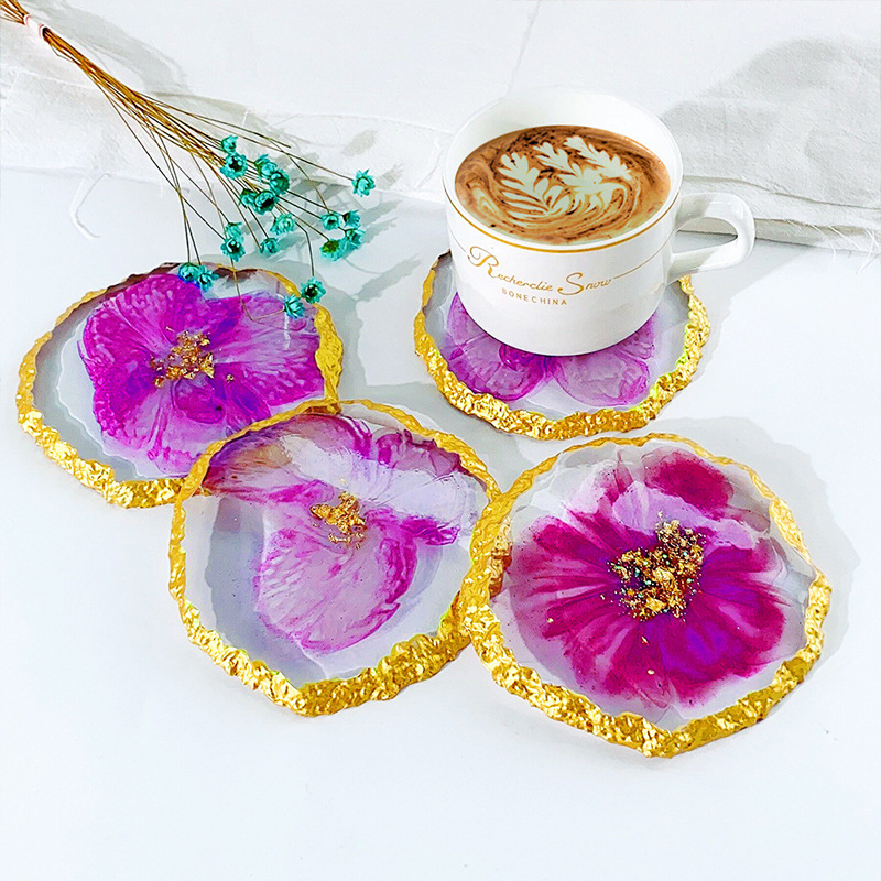 DM413 Drusy Coaster Resin ceta - Serving Tray Mold ulasan dan harga