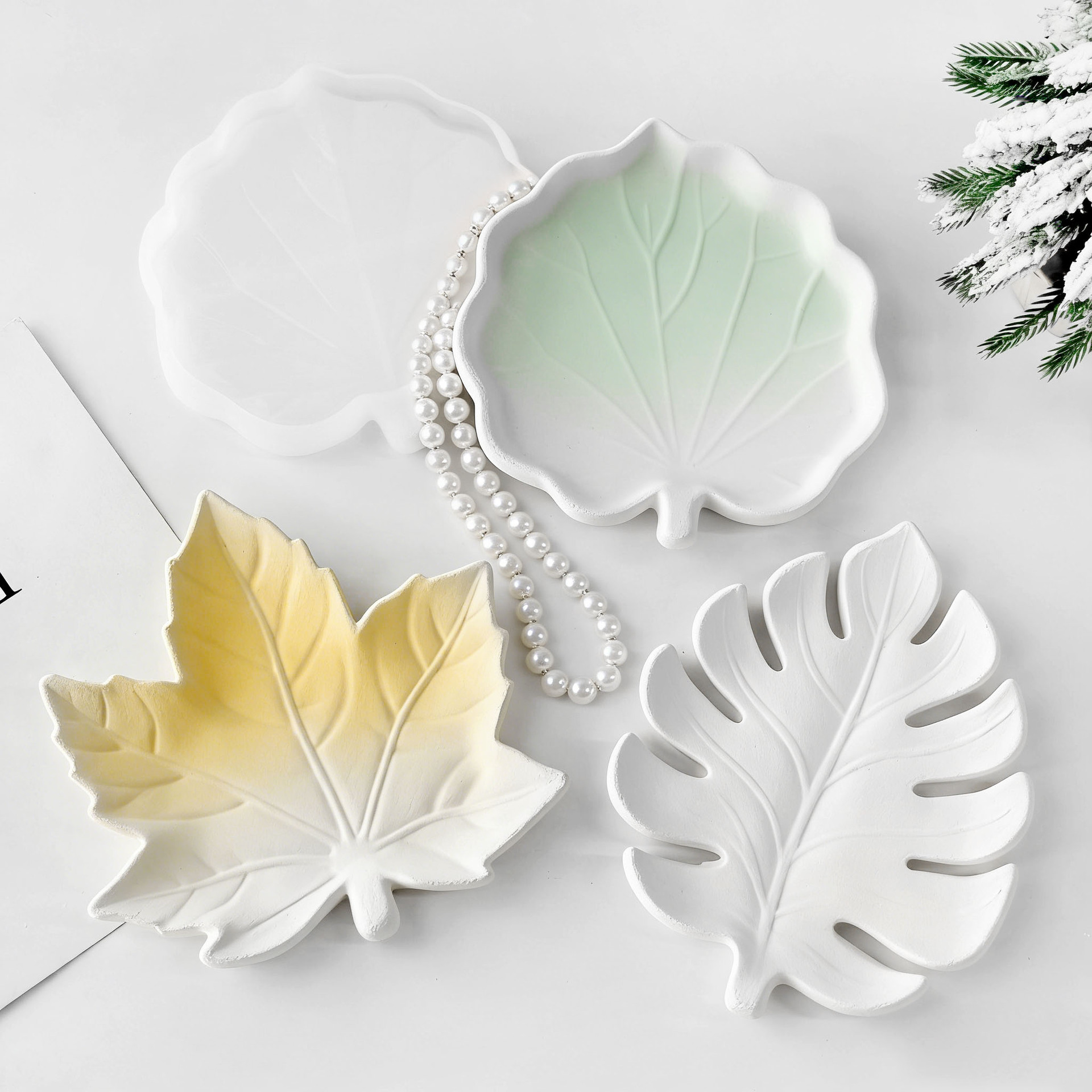 Cetakan Silikon Daun Gipsum DI - Serving Tray Mold ulasan dan harga