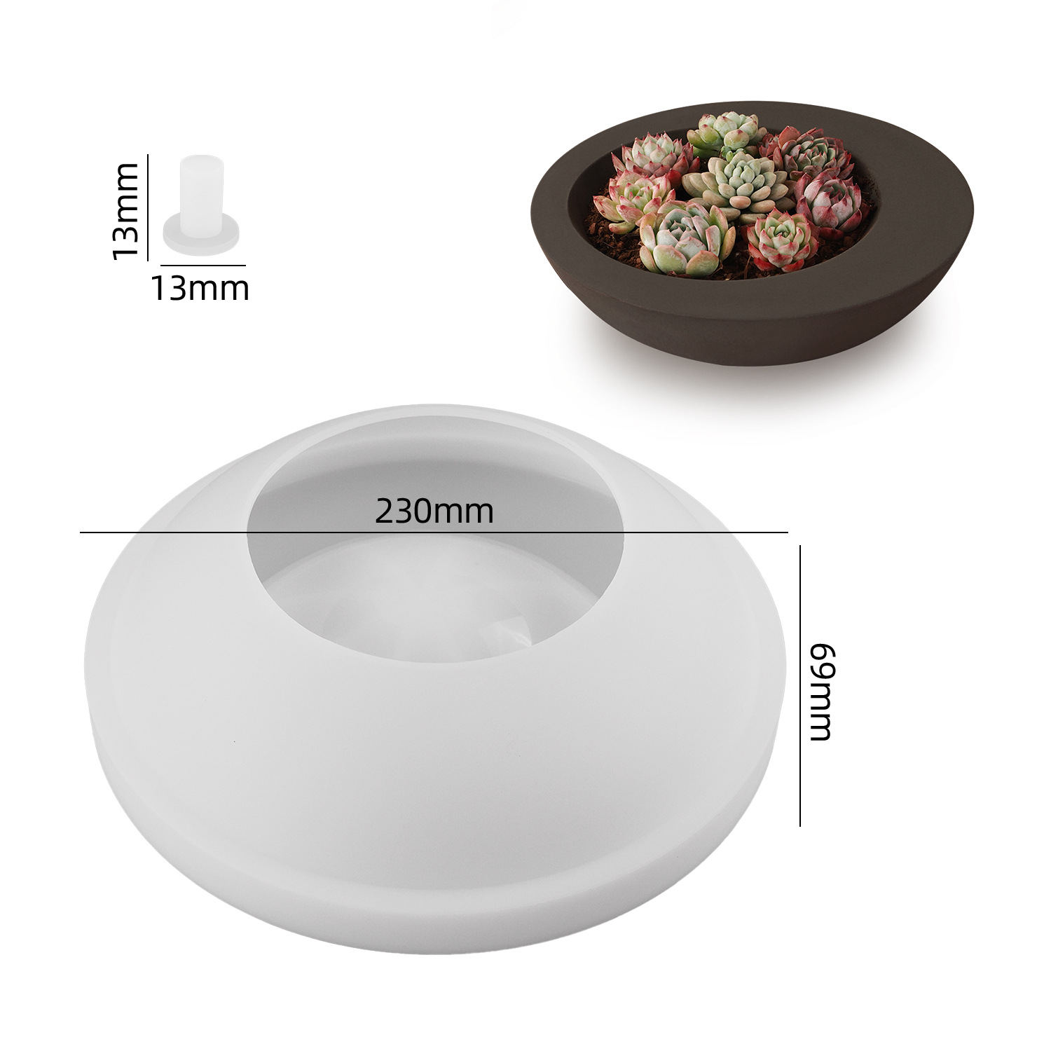 Cetakan silikon berbentuk mang - Coaster Mold Round ulasan dan harga