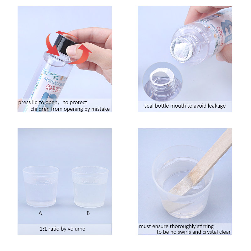 1:1 Jelas Epoksi Resin Kristal - Serving Tray Mold ulasan dan harga