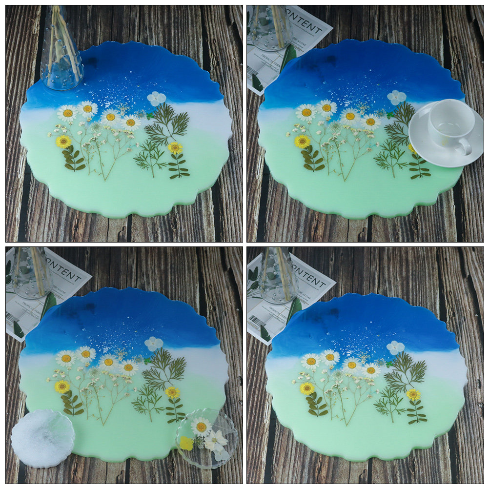 2Pcs Cetakan Nampan Silikon Re - Serving Tray Mold ulasan dan harga