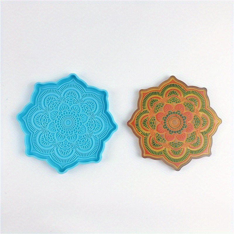 Mandala Coaster cetakan siliko - Coaster Mold Round ulasan dan harga