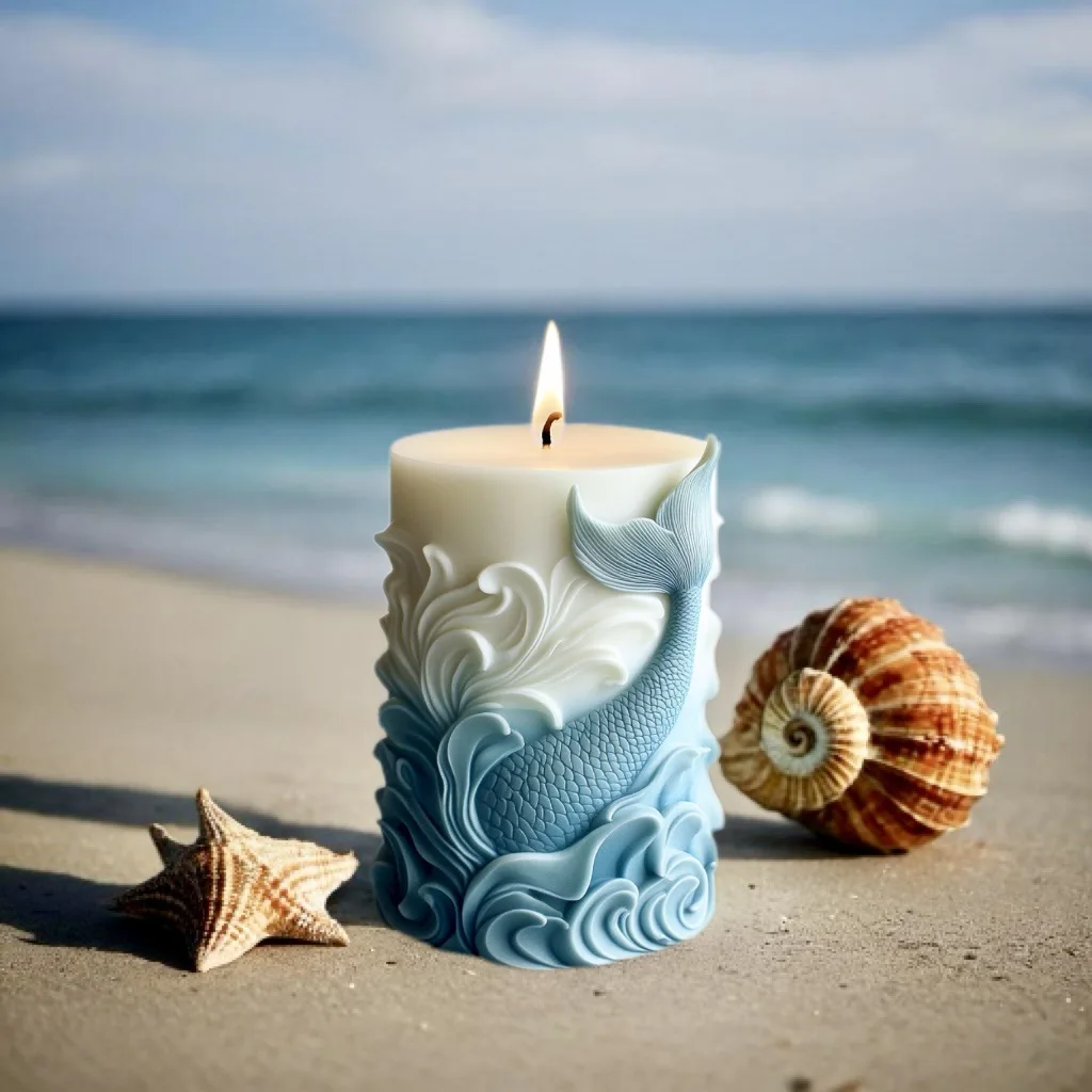 DIY cetakan silikon silinder b - Resin Ocean Wave Mold ulasan dan harga