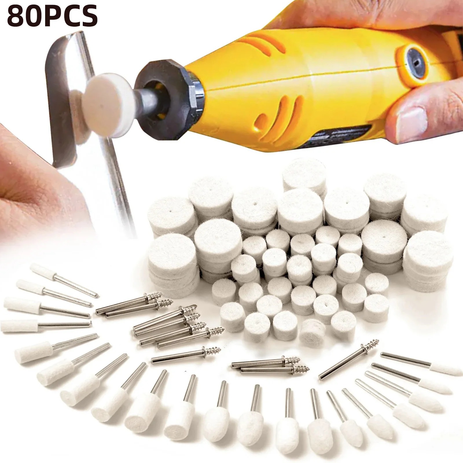 80 Buah Kit Roda Pemoles Wol F - Resin Crafts Diy ulasan dan harga
