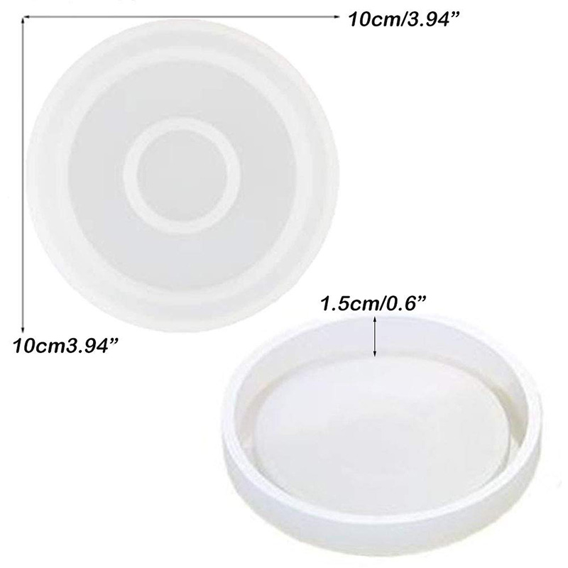 3 Pak Cetakan Silikon Coaster  - Coaster Mold Round ulasan dan harga