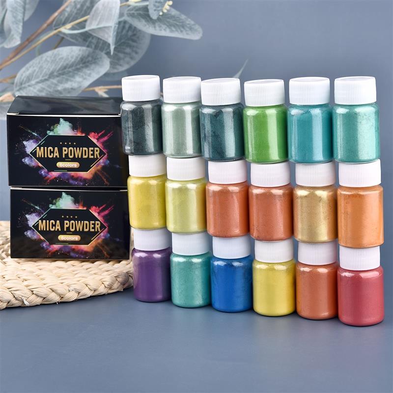 6 buah-Set Epoxy Resin pewarna - Resin Pigment Set ulasan dan harga